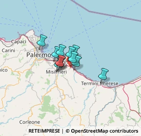 Mappa 90014 Casteldaccia PA, Italia (7.30182)
