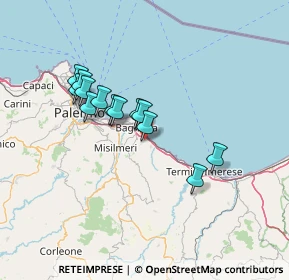 Mappa 90014 Casteldaccia PA, Italia (12.57923)