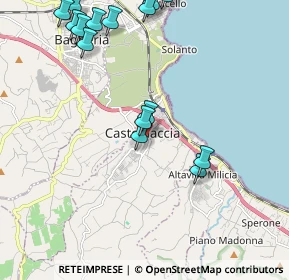 Mappa 90014 Casteldaccia PA, Italia (2.87438)