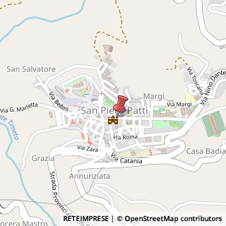 Mappa Via Profeta Professor, 8, 98068 San Piero Patti, Messina (Sicilia)