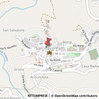 Mappa Via Giuseppe Garibaldi, 27, 98068 San Piero Patti ME, Italia, 98068 Patti, Messina (Sicilia)