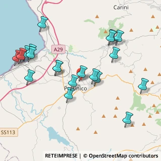 Mappa Via Borromini, 90047 Partinico PA, Italia (5.024)