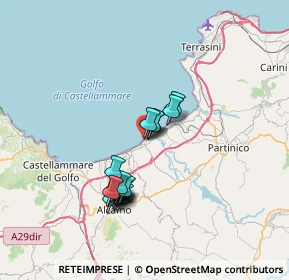 Mappa Via G. Melli, 90041 Balestrate PA, Italia (6.90947)