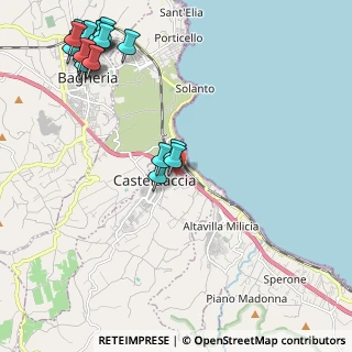 Mappa Via Luigi Einaudi, 90014 Casteldaccia PA, Italia (3.2385)