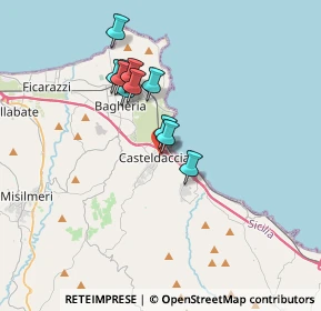 Mappa Via Trieste, 90014 Casteldaccia PA, Italia (3.12818)