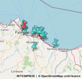 Mappa Via Trieste, 90014 Casteldaccia PA, Italia (9.90714)