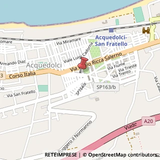 Mappa Via Palermo, 9B, 98070 Acquedolci, Messina (Sicilia)