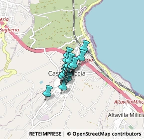 Mappa Via Carlo Cattaneo, 90014 Casteldaccia PA, Italia (0.395)