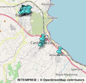 Mappa Via Carlo Cattaneo, 90014 Casteldaccia PA, Italia (2.8595)