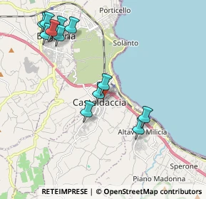 Mappa Via Carlo Cattaneo, 90014 Casteldaccia PA, Italia (2.45667)