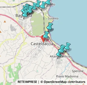 Mappa Via Carlo Cattaneo, 90014 Casteldaccia PA, Italia (2.6625)
