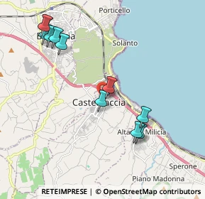 Mappa Via Carlo Cattaneo, 90014 Casteldaccia PA, Italia (2.45545)