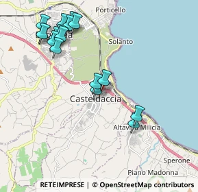 Mappa Via Carlo Cattaneo, 90014 Casteldaccia PA, Italia (2.45824)