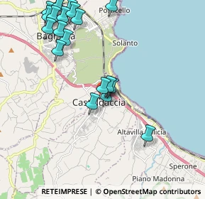 Mappa Via Carlo Cattaneo, 90014 Casteldaccia PA, Italia (2.6565)