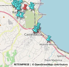 Mappa Via Carlo Cattaneo, 90014 Casteldaccia PA, Italia (2.77158)