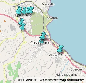 Mappa Via Carlo Cattaneo, 90014 Casteldaccia PA, Italia (2.2275)