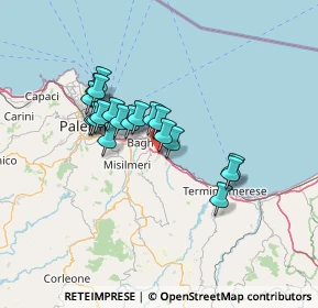 Mappa Via Carlo Cattaneo, 90014 Casteldaccia PA, Italia (12.03737)