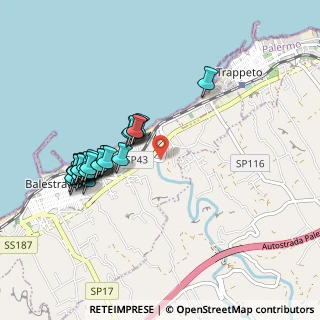 Mappa Via Giuseppe Garibaldi, 90041 Balestrate PA, Italia (1.08276)
