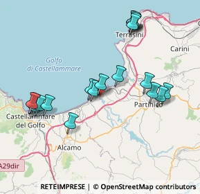 Mappa Via Giuseppe Garibaldi, 90041 Balestrate PA, Italia (9.3125)