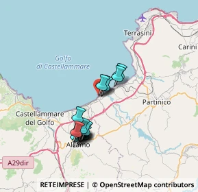 Mappa Via del Mare, 90041 Balestrate PA, Italia (6.98053)