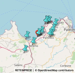 Mappa Via del Mare, 90041 Balestrate PA, Italia (11.02714)