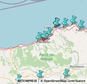 Mappa Via Scafone Tiranni, 98076 Sant'Agata di Militello ME, Italia (19.66333)