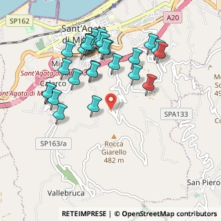 Mappa Via Scafone Tiranni, 98076 Sant'Agata di Militello ME, Italia (1.14231)