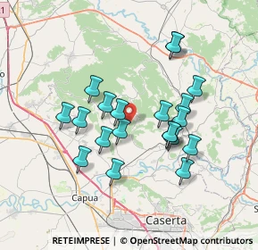 Mappa Via San Marco, 81040 Castel di Sasso CE, Italia (6.7365)