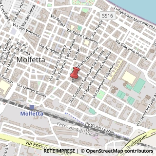 Mappa Via Tenente Angelo Losito, 13, 70056 Molfetta, Bari (Puglia)