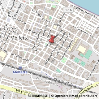 Mappa Via Baccarini, 70056 Molfetta, Bari (Puglia)