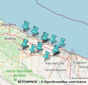 Mappa Via Tenente Marzocca, 70056 Molfetta BA, Italia (10.945)