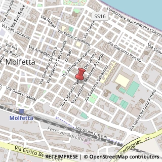 Mappa Via Tenente Silvestri, 32, 70056 Molfetta, Bari (Puglia)