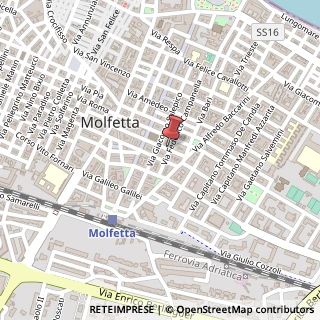Mappa Via Federico Campanella,  104, 70056 Molfetta, Bari (Puglia)