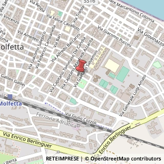 Mappa Via Gaetano Salvemini, 74, 70056 Molfetta, Bari (Puglia)