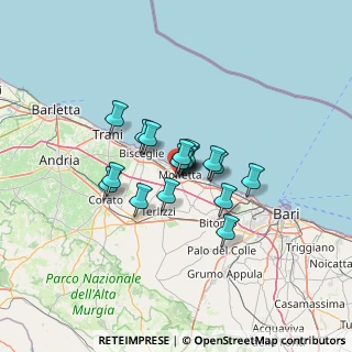 Mappa Parallela la Malfa Ugo, 70056 Molfetta BA, Italia (8.77882)