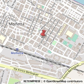 Mappa Via Tenente Angelo Losito,  34, 70056 Molfetta, Bari (Puglia)