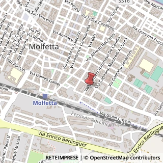 Mappa Via de Candia Capitano, 155, 70056 Molfetta, Bari (Puglia)