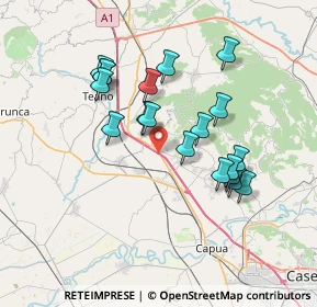 Mappa A1 - Autostrada del Sole, 81052 Pignataro Maggiore CE, Italia (6.99632)