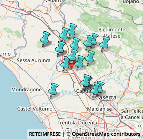 Mappa A1 - Autostrada del Sole, 81052 Pignataro Maggiore CE, Italia (11.37)