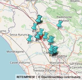 Mappa A1 - Autostrada del Sole, 81052 Pignataro Maggiore CE, Italia (11.2465)