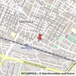 Mappa Via Sottotenente G. Pomodoro, 18, 70056 Molfetta, Bari (Puglia)