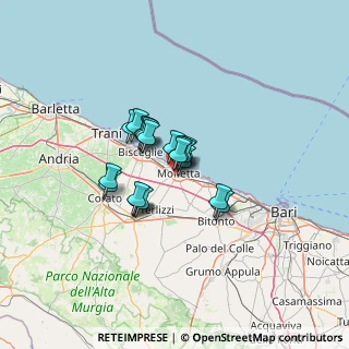 Mappa Via Luigi Einaudi, 70056 Molfetta BA, Italia (8.554)