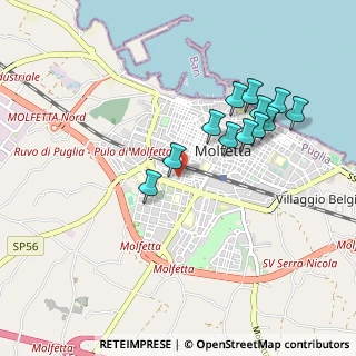 Mappa Via Rosa Luxemburg, 70056 Molfetta BA, Italia (0.95333)