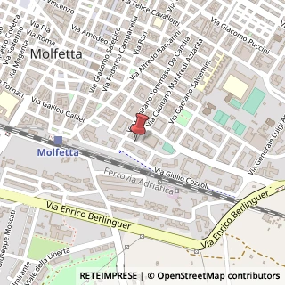 Mappa Via Capitano Manfredi Azzarita,  148, 70056 Molfetta, Bari (Puglia)