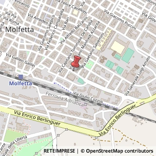 Mappa Via Capitano Magrone, 73, 70056 Molfetta, Bari (Puglia)