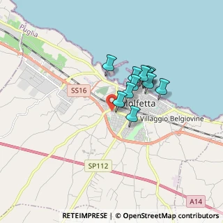 Mappa Via Palmiro Togliatti, 70056 Molfetta BA, Italia (1.29)