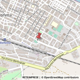 Mappa Via Nicola Maggialetti,  15, 70056 Molfetta, Bari (Puglia)