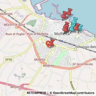 Mappa Via Martiri di Via Fani, 70056 Molfetta BA, Italia (1.24923)