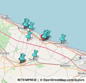 Mappa Via Martiri di Via Fani, 70056 Molfetta BA, Italia (7.12)