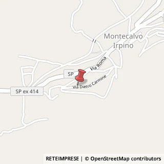 Mappa via Dietro Corte, 8, 83037 Montecalvo Irpino, Avellino (Campania)